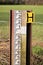 Flood Water Level Measurement Gauge Marker