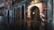 Flooded ancient buildings at Acqua Alta in Venice 4K