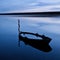 Flooded Boat, Fleet Lagoon, UK