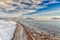 Flooded Bonneville Salt Flats in Utah, USA.