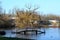 Flooded bridge