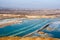 Flooded chalk quarry mining in Belgorod, Russia