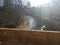 A flooded creek after a heavy rain