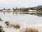 Flooded farmlands