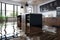 Flooded floor in kitchen from water leak. Damage. Property insurance. Generative AI