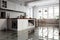 Flooded floor in kitchen from water leak. Damage. Property insurance. Generative AI