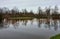 Flooded football field