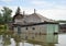 The flooded garage. The river Ob, which emerged from the shores, flooded the outskirts of the city.