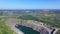 Flooded granite quarry