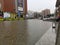 Flooded guangzhou shopping area