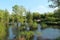 Flooded homes in a flood