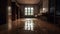 flooded interior interiors of a house. Generative Ai