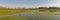 Flooded meadows in the Flemish countryside