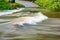 A flooded Merri Creek in Northcote Melbourne