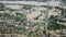 Flooded neighborhood street. Flooding leaves city, underwater, entire community