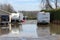 Flooded parking in St-Joseph du Lac, Quebec