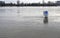 Flooded pedestrian zone in Cologne, Germany