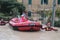 Flooded residential areas In Marina di Carrara