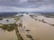 Flooded river landscape