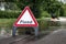 Flooded road in essex