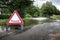 Flooded road in essex