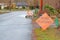 Flooded Road Sign in English