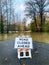 Flooded Roadway Closed Sign