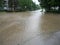 Flooded the streets of the city Lukavac