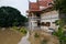 Flooded temple in Thailand