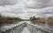 Floodgate area at huge irrigation canal, Extremadura, Spain