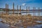 Flooding along the Ohio River near Portsmouth Ohio USA