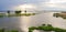 Flooding field in Mekong Delta