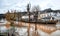 Flooding after heavy rainfall in Cochem on the Moselle. Cochem is the county seat and the largest town in the Rhineland-Palatinate