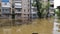 Flooding in Kherson town as a result of the explosion of a dam on the Dnipro river in city of Novaya Kakhovka