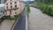 Flooding river in austria