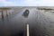 Flooding on a road