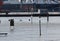 Flooding at the St. Pauli fish market for fire service access