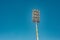 Floodlights with a metal pole for the sports arena