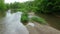 Floodplain river sand meanders delta dron aerial video shot inland sandy alluvium forest lowlands wetland swamp