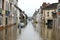 Floods on the town of nemours