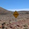 Floodway sign in the outback