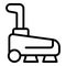 Floor cleaner machine icon outline vector. Sanitation equipment