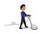 Floor Cleaning Vector Concept Vector In Flat Style