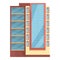 Floor multistory icon cartoon vector. City house