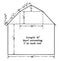 Floor Plan of Barn for Finding Area vintage illustration