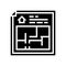 floor planning glyph icon vector illustration