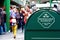 Floor signage stand of Borough Market in London