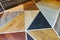 Flooring shop - laminate samples on the floor