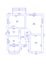 Floorplan. Set of groundfloor blueprints. Floor plan.