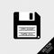 Floppy Disc Data Backup - Vector Illustration - Isolated On Transparent Background